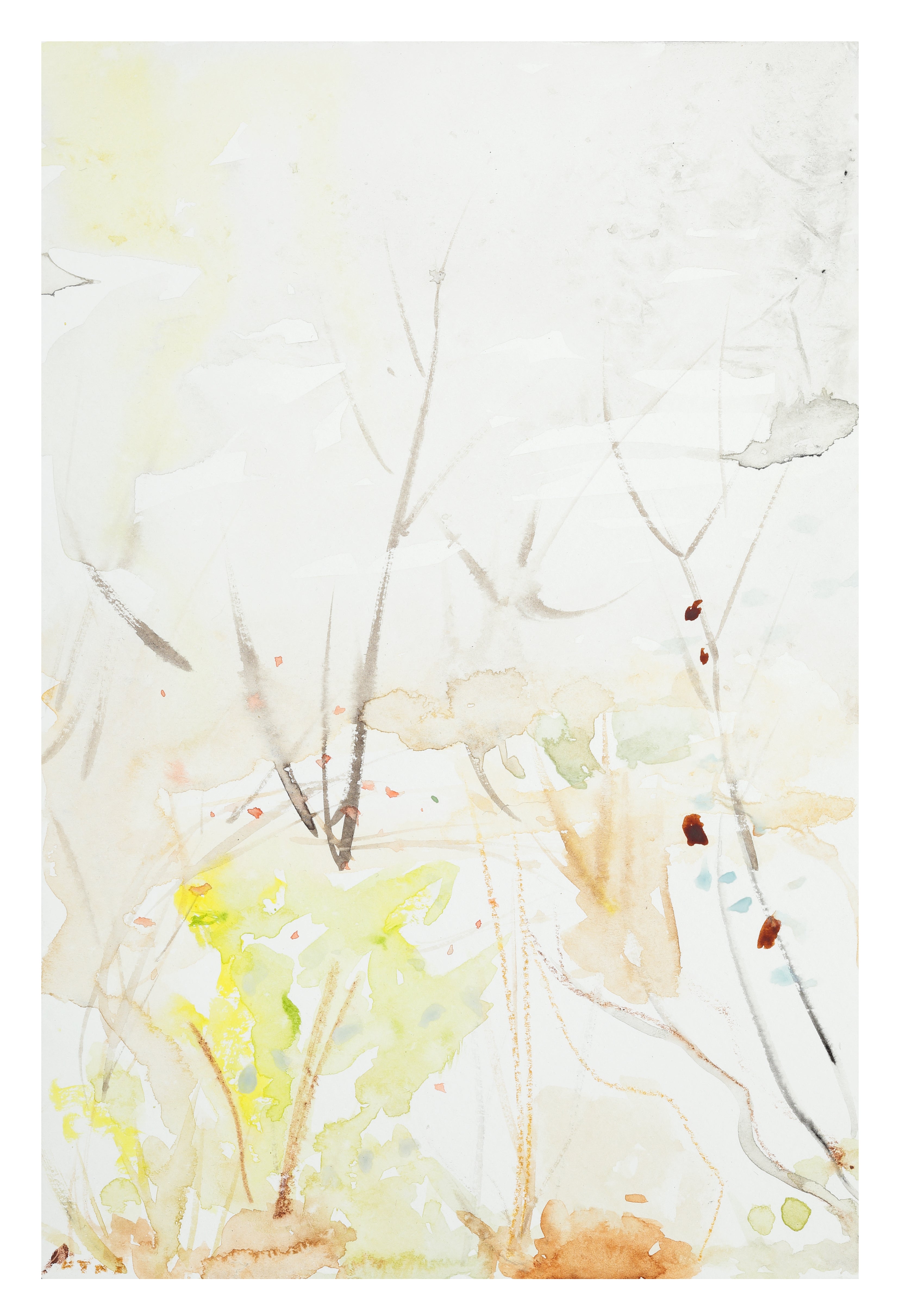 Attentive Fragment no. 7 - Original Outdoor Mixed Media Artwork on Paper