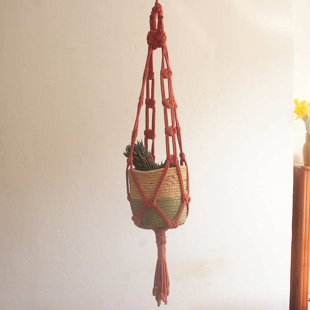 Suspension Macrame pour Plante Motif Noeud Josephine