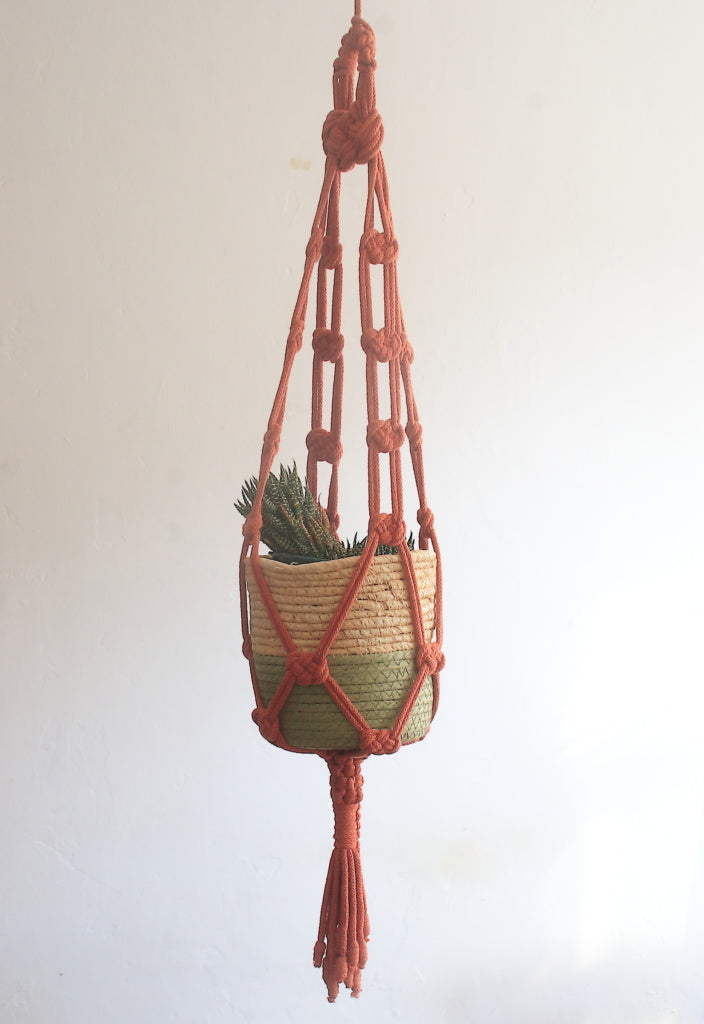 Suspension Macrame pour Plante Motif Noeud Josephine