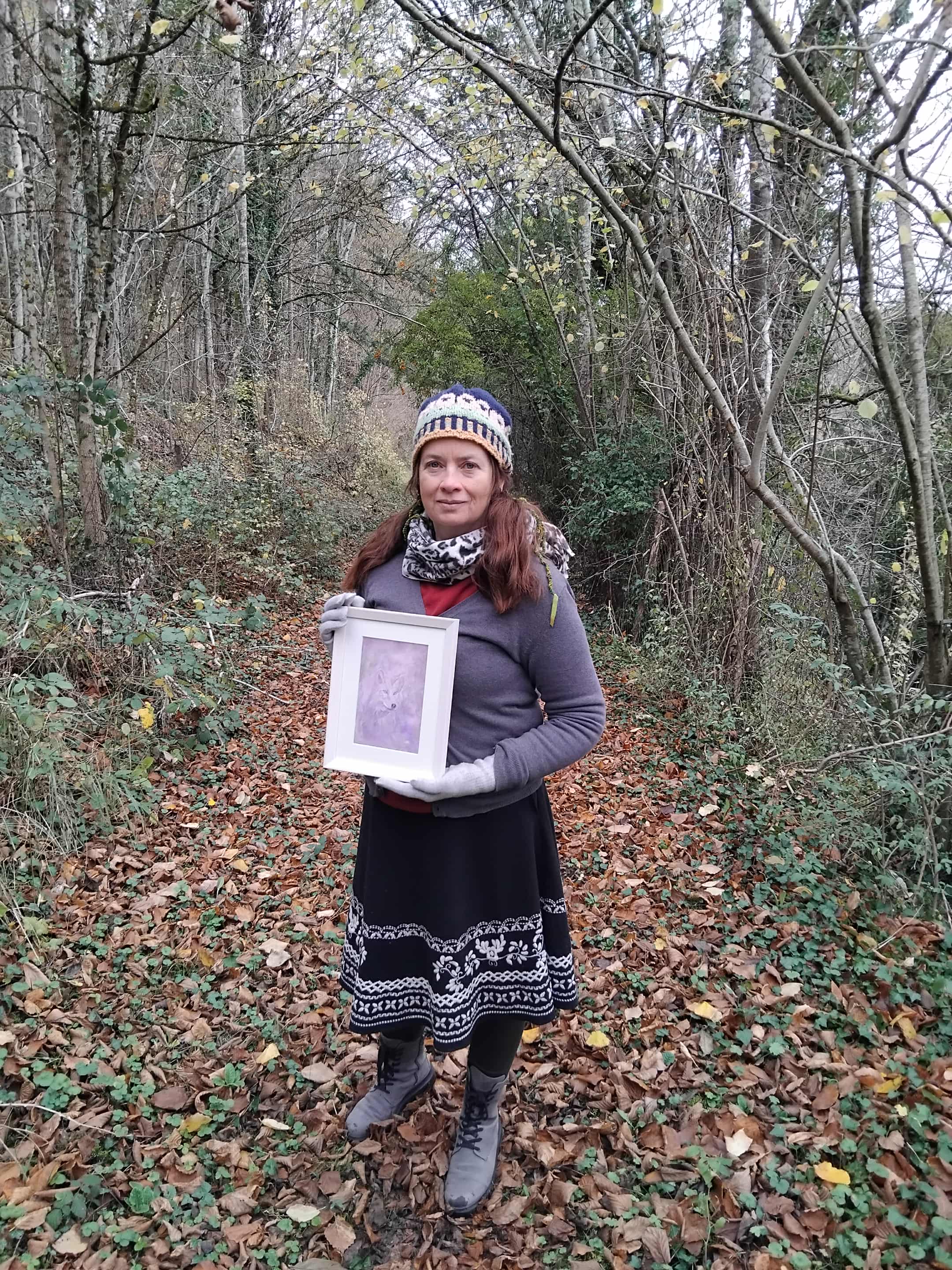 'Hudson Bay Wolf' Original Artwork - Mixed Media