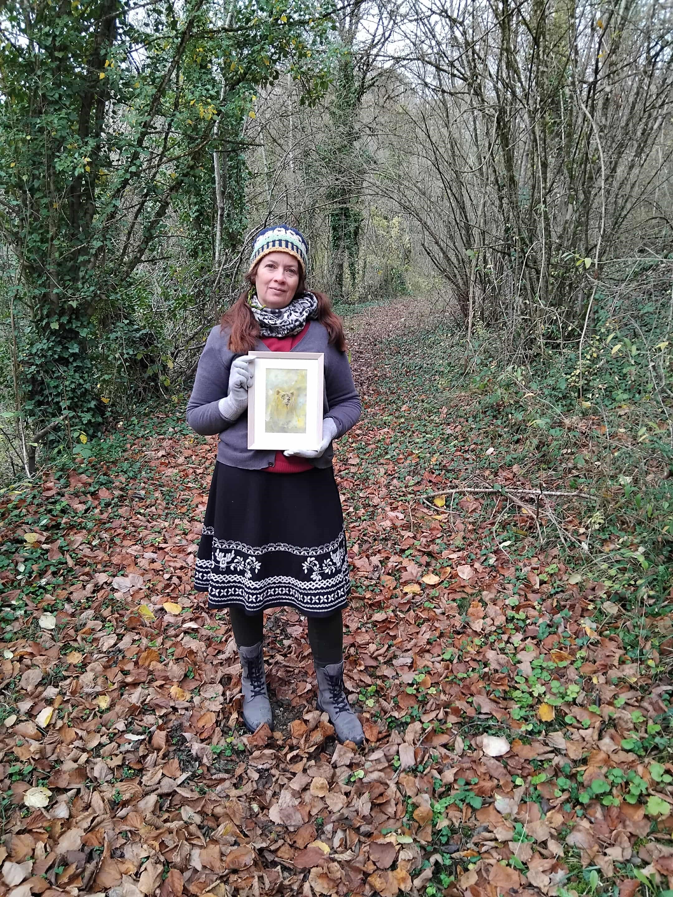 'Yellow Bear' Original Artwork - Mixed Media