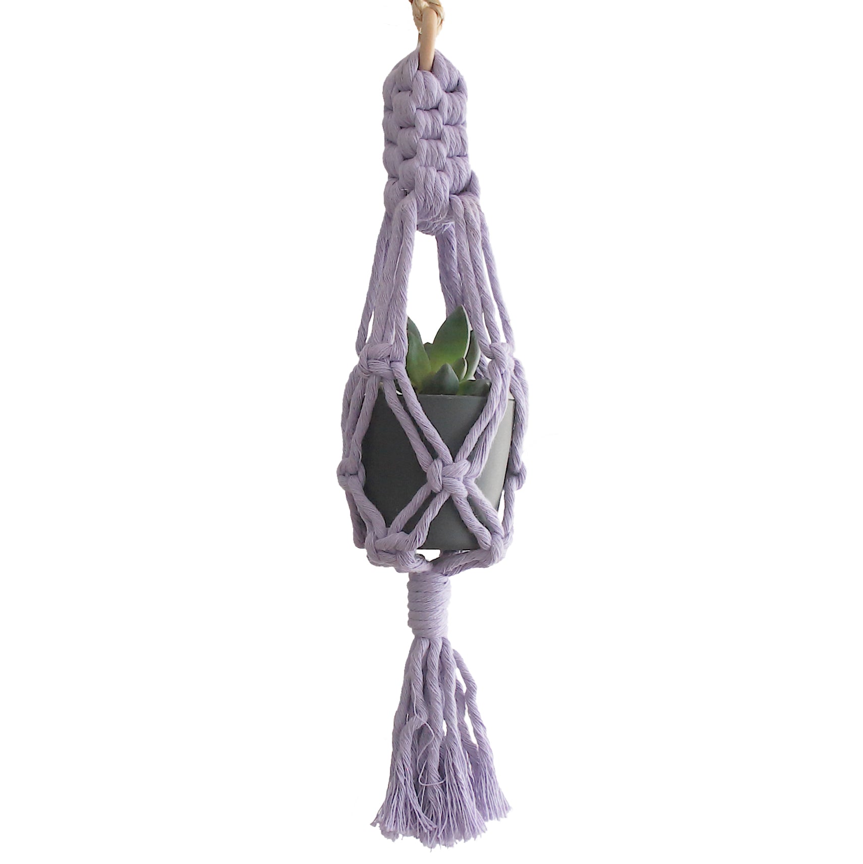 Macrame Planthanger 'Crown Knot' - Mini
