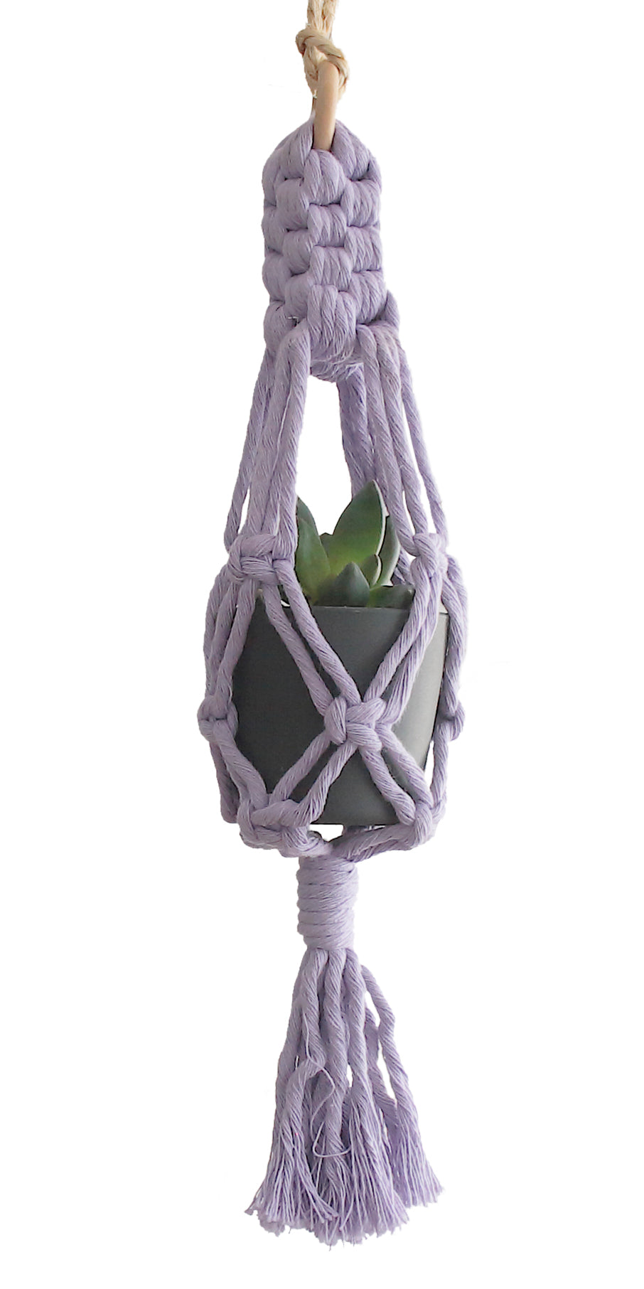Macrame Planthanger 'Crown Knot' - Mini