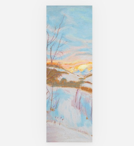 bookmark with snow scene