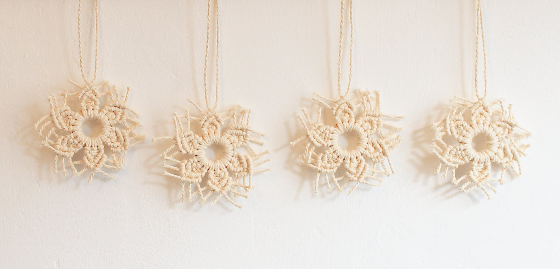 Macrame Flocon de Neige Mini Décoration